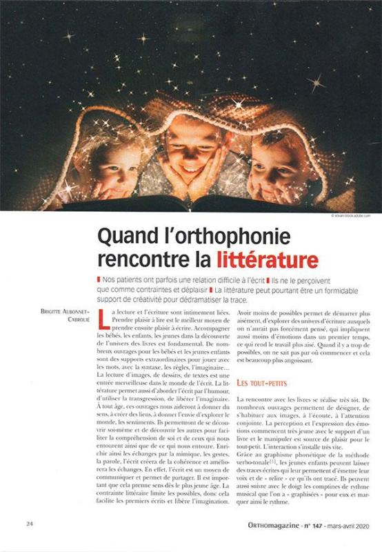Article litterature ortho